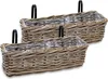 Balkonkasten Rattan natur 44 x 17 cm - 2er Set - Blumen Produktbild-Vorschau 1