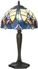 Clayre & Eef Tiffany Tischlampe Ø 25x40 cm Blau Glas Produktbild-Vorschau 2