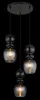 Globo Lighting Hängeleuchte Metall schwarz matt, Glas Produktbild-Vorschau 3
