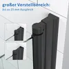 Pendeltür 100 cm Nischentür 6 mm ESG Sicherheitsglas Produktbild-Vorschau 4