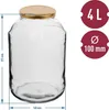 4 x 4L Kimchi Behälter Fermentierglas Einmachglas Produktbild-Vorschau 3
