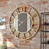 Wanduhr 40 cm große Vintage-Wanduhr aus Metall für Produktbild-Vorschau 6