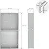 Diagram showing the dimensions of a shower niche. Náhľad obrázku produktu