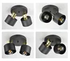 LUXOLAR LED Deckenleuchte 2 flammig Schwarz Gold E27 60 W - Produktbild-Vorschau 4