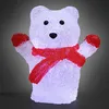 Figurine Lumineuse LED en Acrylique Décoration de Noël Ours Voir les images du produit 3