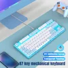Mechanická klávesnice HXSJ L600 s 87 klávesami, spínače Náhled obrázku produktu 2
