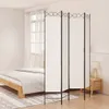 vidaXL 4-częściowy parawan biały 160x220 cm tkanina Podgląd zdjęcia produktu 2