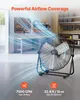 Industriële vloerventilator, 609,6 mm, krachtige ventilator Productafbeelding-voorbeeld 2