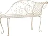 vidaXL Zahradní lehátko 128 cm Kov Antique White Náhled obrázku produktu 6