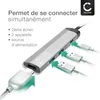 CELLONIC - Hub USB-C 4 Ports : 1x 4K HDMI, 1x USB-C Power Voir les images du produit 3