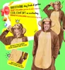 Overall Affe Kostüm braun L/XL Produktbild-Vorschau 10