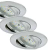 Briloner LED Einbauleuchten alu 3er-Set 3xLED-Modul/5W Produktbild-Vorschau 5