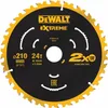 A circular saw blade with brand and product information printed on it. Podgląd zdjęcia produktu