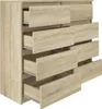 YUMEBLY komoda z 8 szufladami | 100x97x40 cm | szafka na Podgląd zdjęcia produktu 2