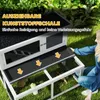 PawHut Hasenstall 2 Ebenen mit klappbar Dach Kaninchenstall Produktbild-Vorschau 5
