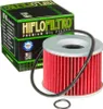 A Hiflofiltro oil filter and its packaging are shown against a white background. Voir les images du produit