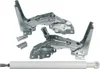 A set of refrigerator door hinges and a damper are displayed against a white background. Anteprima dell’immagine prodotto