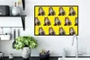 MuchoWow® MuchoWow® Gerahmtes Poster Katze - Muster - Gelb Produktbild-Vorschau 3
