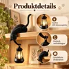 Katzenlampe 2er Set, Katzenfigur als Buchablage Dekolampe, Produktbild-Vorschau 3