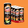 A display of Pringles Hot Mexican Chilli & Lime flavour potato chips in their packaging. Náhled obrázku produktu