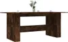 vidaXL Esstisch Räuchereiche 180x90x76 cm Holzwerkstoff Produktbild-Vorschau 3