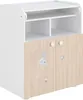 Wickelkomode 700 Shefa Kids, Amis, weiß-Pastell Eiche Produktbild-Vorschau 1