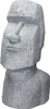 ECD Germany Moai Figur Rapa Nui Kopf 53,5 cm hoch, Grau, Produktbild-Vorschau 1