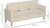 HOMCOM 3 Sitzer Sofa, Couch mit Stauraum, Holzbeine, Produktbild-Vorschau 7