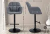 Barhocker TUBEL - Kunstleder Grau 57x59x97 cm Schwarz | Produktbild-Vorschau 8