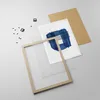 Gerahmtes Poster - Rahmen in heller Eiche - Abstraktion Produktbild-Vorschau 4