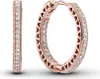 Pandora 286318CZ Creolen Damen Funkeln und Herzen 14k Rose Produktbild-Vorschau 2