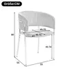 Set di 4 sedie da pranzo Flieks, con gambe inclinate, Anteprima dell’immagine prodotto 2