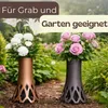 Two vases with flowers placed on the ground in a garden setting. Produktbild-Vorschau
