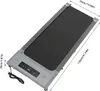 A gray and black foldable treadmill is shown from a diagonal top-down perspective on a white background. Náhled obrázku produktu