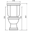 KLASSICO Nostalgie Stand-Kombi-WC Retro Stand-WC mit Produktbild-Vorschau 6