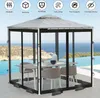 Venkovní síť proti komárům pro altán a balkon, 4dílná síť Náhled obrázku produktu 2