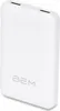 A white power bank with the BEM logo printed on it. Produktbild-Vorschau