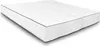 A white mattress with a black trim is shown on a white background. Produktbild-Vorschau
