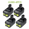Lithium-iontová baterie Ryobi 18 V, 9,0 Ah a 6,0 Ah, Náhled obrázku produktu 2