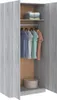 vidaXL Armoire Gris Sonoma 90x52x200 cm Bois composite Voir les images du produit 13