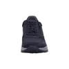 A front view of a navy blue men's sneaker with gray accents. Produktbild-Vorschau
