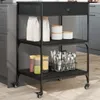 vidaXL Kuchyňský vozík černý 60x48x89,5 cm materiál na bázi Náhled obrázku produktu 2