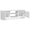 vidaXL Armoire TV avec porte blanc 102x30x36 cm - Meuble TV Voir les images du produit 7