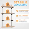 BOOMET Wandregal Metall mit Boden · 5 Ebenen 80x40cm Höhe Produktbild-Vorschau 3