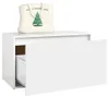 vidaXL Flurbank 80x40x45 cm Weiß Holzwerkstoff Produktbild-Vorschau 4