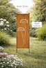 Stele Edelrost Sichtschutz "Dolde" H116cmxB32cm Windschutz Produktbild-Vorschau 2