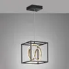 LED Pendelleuchte Schwarz Gold einflammig mit Fernbedienung Produktbild-Vorschau 6