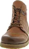 A close-up, front-facing view of a brown leather boot. Produktbild-Vorschau