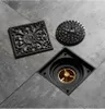 odpływ prysznicowy kwadratowy czarny mosiężny RETRO EBONA Podgląd zdjęcia produktu 3