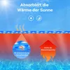 Wiltec Pool Solarfolie Ø 3,6 m, blau, Poolheizung aus 400 µ Produktbild-Vorschau 3